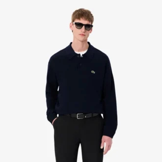 Polo en laine coupe décontractée pour homme