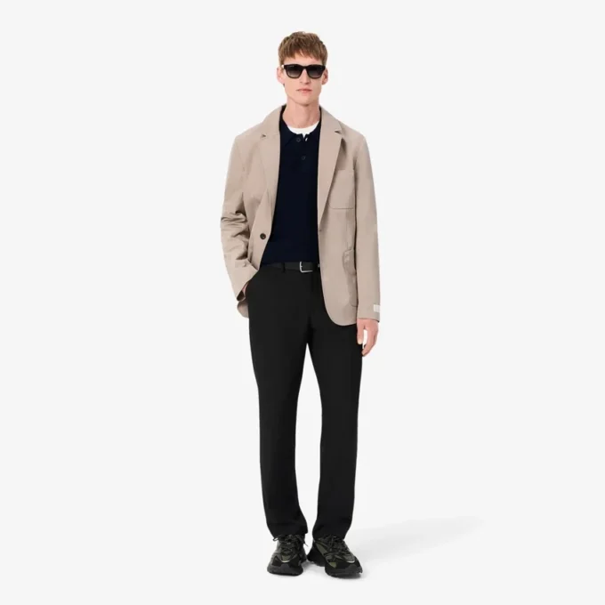 Polo en laine coupe décontractée pour homme Polo en laine coupe décontractée pour homme