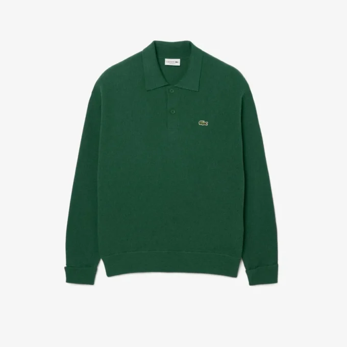 Polo en laine coupe décontractée pour homme