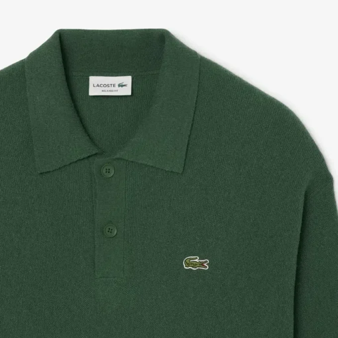 Polo en laine coupe décontractée pour homme