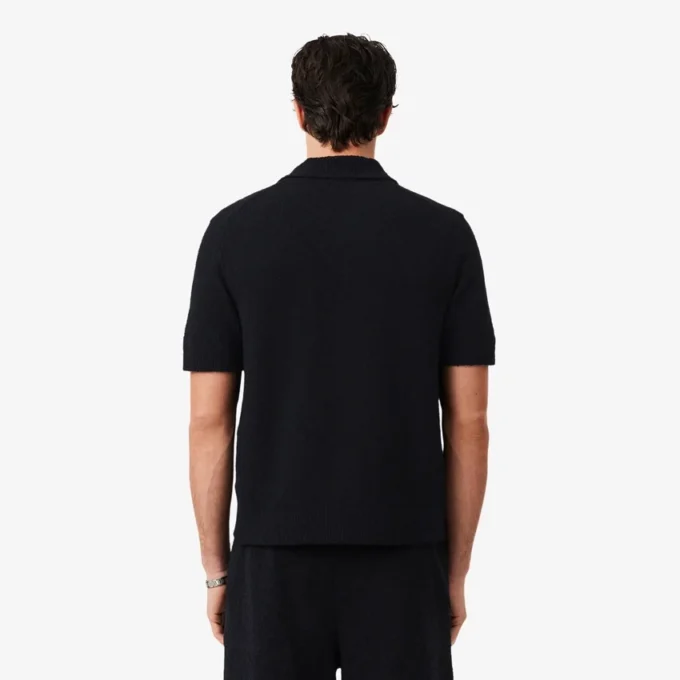Polo en maille bouclée coupe classique Polo en maille bouclée coupe classique