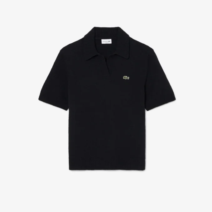 Polo en maille bouclée coupe classique Polo en maille bouclée coupe classique