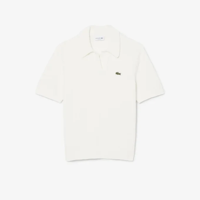 Polo en maille bouclée coupe classique Polo en maille bouclée coupe classique