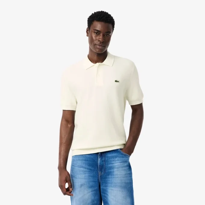 Polo en maille coupe classique