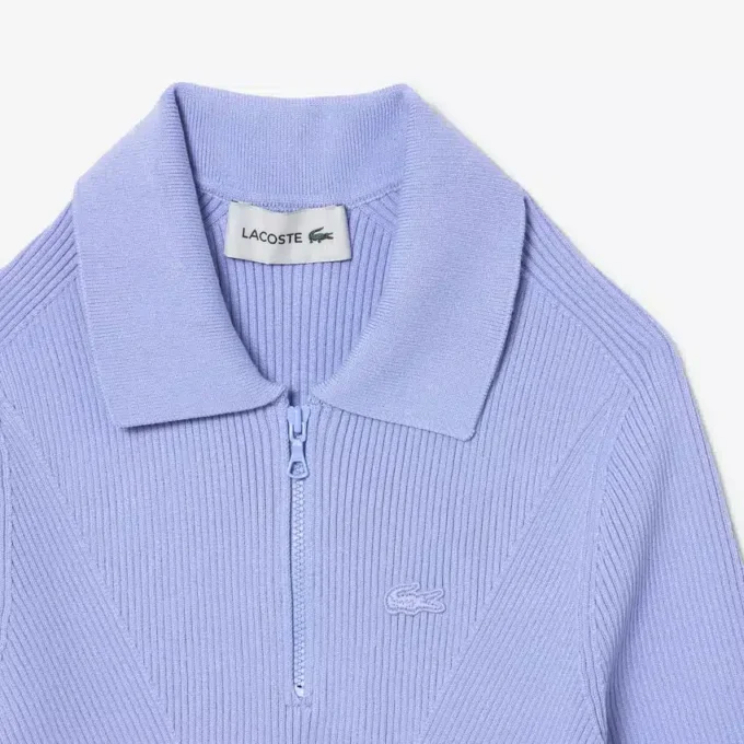 Polo en maille côtelée 3D pour femme Polo en maille côtelée 3D pour femme