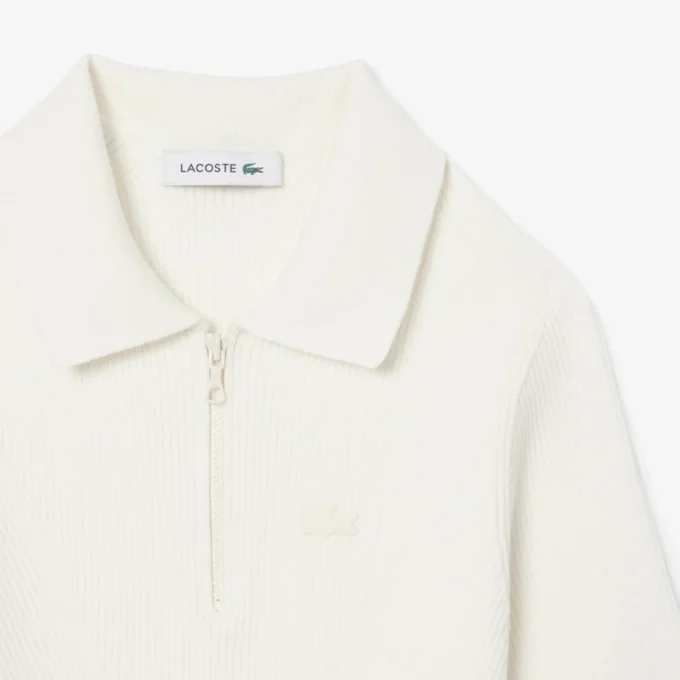 Polo en maille côtelée 3D pour femme Polo en maille côtelée 3D pour femme