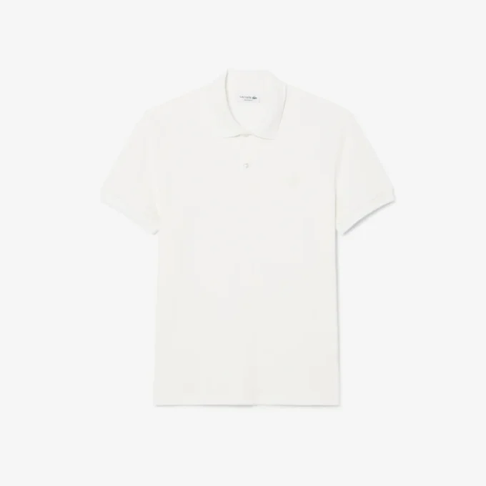Polo en maille côtelée coupe classique