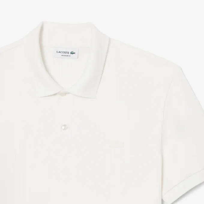 Polo en maille côtelée coupe classique