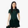 Polo femme L.12.D coupe ajustée avec bordures Polo femme L.12.D coupe ajustée avec bordures