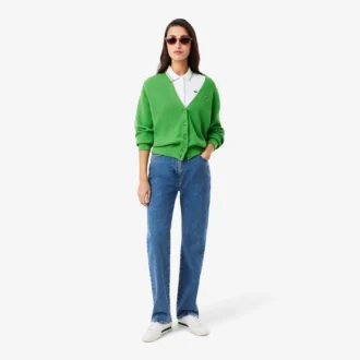 Polo femme L.12.D coupe ajustée avec bordures