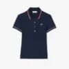 Polo femme L.12.D coupe ajustée avec bordures Polo femme L.12.D coupe ajustée avec bordures