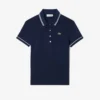 Polo femme L.12.D coupe ajustée avec bordures Polo femme L.12.D coupe ajustée avec bordures