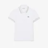 Polo femme L.12.D coupe ajustée avec bordures Polo femme L.12.D coupe ajustée avec bordures