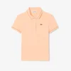 Polo femme L.12.D coupe ajustée avec bordures Polo femme L.12.D coupe ajustée avec bordures