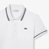 Polo femme L.12.D coupe ajustée avec bordures Polo femme L.12.D coupe ajustée avec bordures