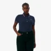 Polo femme L.12.D coupe ajustée avec bordures Polo femme L.12.D coupe ajustée avec bordures
