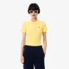 Polo femme slim fit L.12.D en coton côtelé Polo femme slim fit L.12.D en coton côtelé