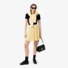 Polo femme slim fit L.12.D en coton côtelé Polo femme slim fit L.12.D en coton côtelé
