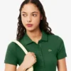 Polo femme slim fit L.12.D en coton côtelé Polo femme slim fit L.12.D en coton côtelé