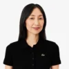 Polo femme slim fit L.12.D en coton côtelé Polo femme slim fit L.12.D en coton côtelé