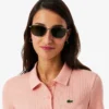 Polo femme slim fit L.12.D en coton côtelé Polo femme slim fit L.12.D en coton côtelé