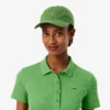 Polo femme slim fit L.12.D en coton côtelé Polo femme slim fit L.12.D en coton côtelé