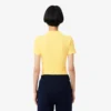 Polo femme slim fit L.12.D en coton côtelé Polo femme slim fit L.12.D en coton côtelé