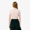 Polo femme slim fit L.12.D en coton côtelé Polo femme slim fit L.12.D en coton côtelé