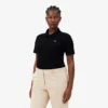 Polo femme slim fit L.12.D en coton côtelé Polo femme slim fit L.12.D en coton côtelé
