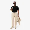 Polo femme slim fit L.12.D en coton côtelé Polo femme slim fit L.12.D en coton côtelé
