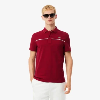 Polo L.12.12 à bordures logo, coupe classique pour homme