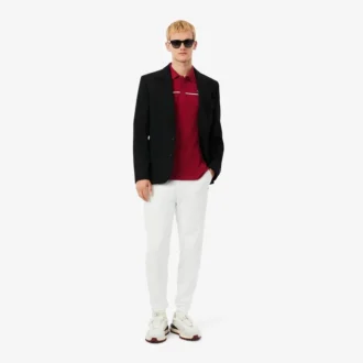 Polo L.12.12 à bordures logo, coupe classique pour homme