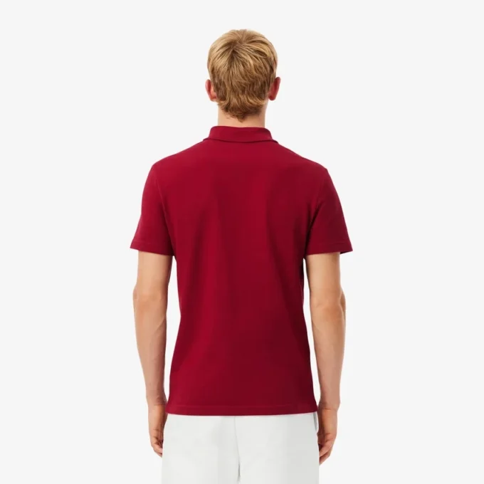 Polo L.12.12 à bordures logo, coupe classique pour homme Polo L.12.12 à bordures logo, coupe classique pour homme
