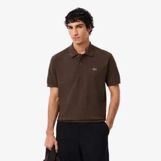 Polo L.12.12 chiné coupe classique pour homme