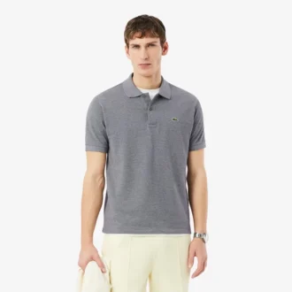 Polo L.12.12 chiné coupe classique pour homme