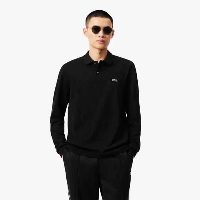 Polo L.12.12 à manches longues coupe classique pour homme Polo L.12.12 à manches longues coupe classique pour homme