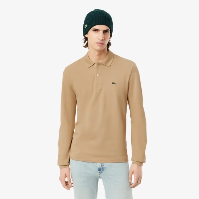 Polo L.12.12 à manches longues coupe classique pour homme Polo L.12.12 à manches longues coupe classique pour homme