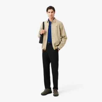 Polo L.12.12 à manches longues coupe classique pour homme