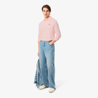 Polo L.12.12 à manches longues coupe classique pour homme