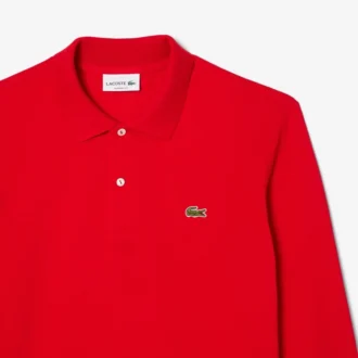 Polo L.12.12 à manches longues coupe classique pour homme