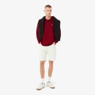 Polo L.12.12 à manches longues coupe classique pour homme