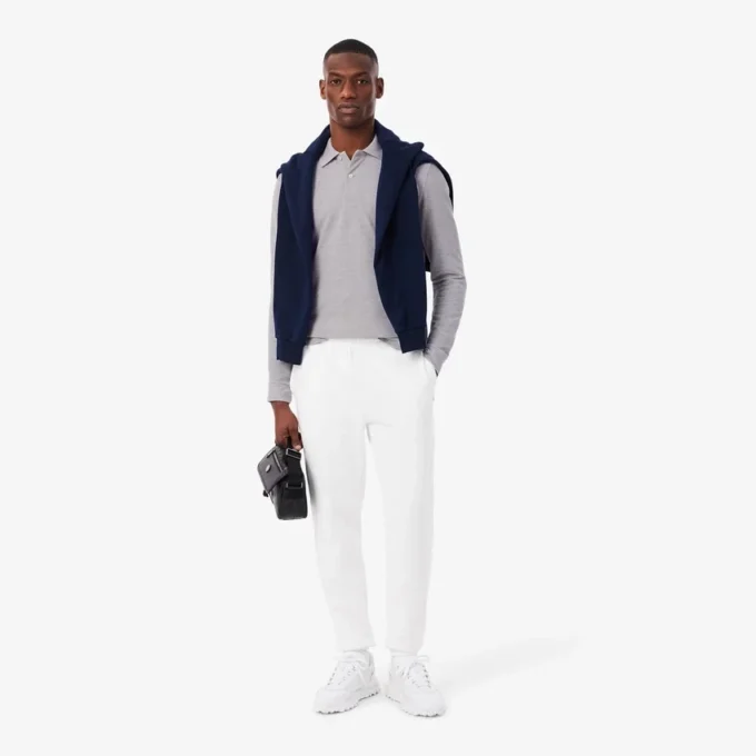Polo L.12.12 à manches longues coupe classique pour homme Polo L.12.12 à manches longues coupe classique pour homme