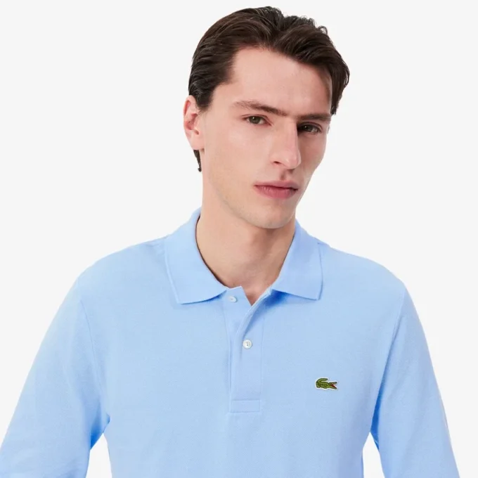 Polo L.12.12 à manches longues coupe classique pour homme Polo L.12.12 à manches longues coupe classique pour homme