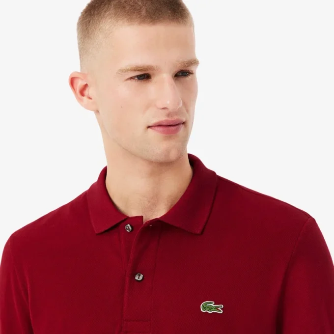 Polo L.12.12 à manches longues coupe classique pour homme Polo L.12.12 à manches longues coupe classique pour homme