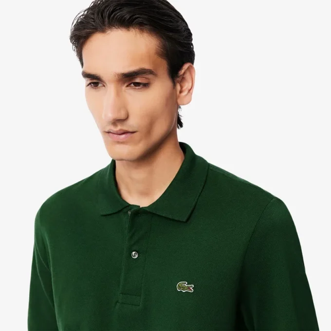 Polo L.12.12 à manches longues coupe classique pour homme Polo L.12.12 à manches longues coupe classique pour homme