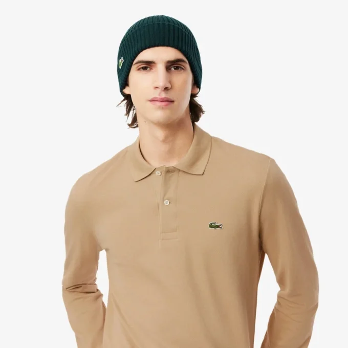 Polo L.12.12 à manches longues coupe classique pour homme Polo L.12.12 à manches longues coupe classique pour homme