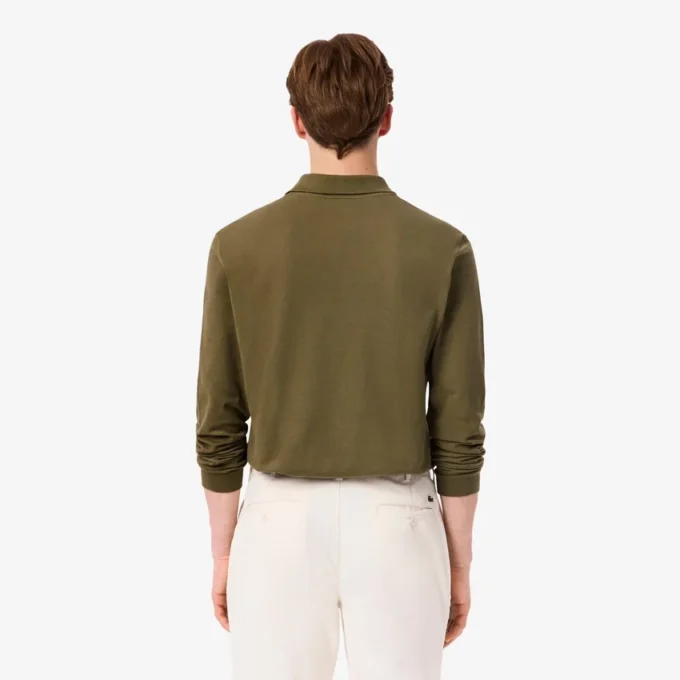 Polo L.12.12 à manches longues coupe classique pour homme Polo L.12.12 à manches longues coupe classique pour homme