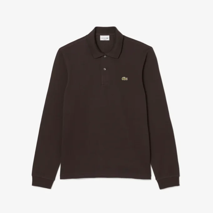 Polo L.12.12 à manches longues coupe classique pour homme Polo L.12.12 à manches longues coupe classique pour homme