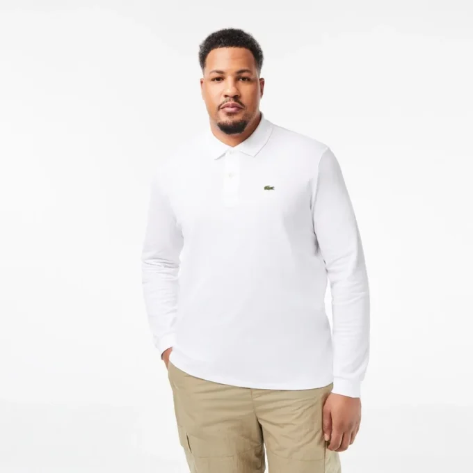 Polo L.12.12 à manches longues coupe classique pour homme Polo L.12.12 à manches longues coupe classique pour homme