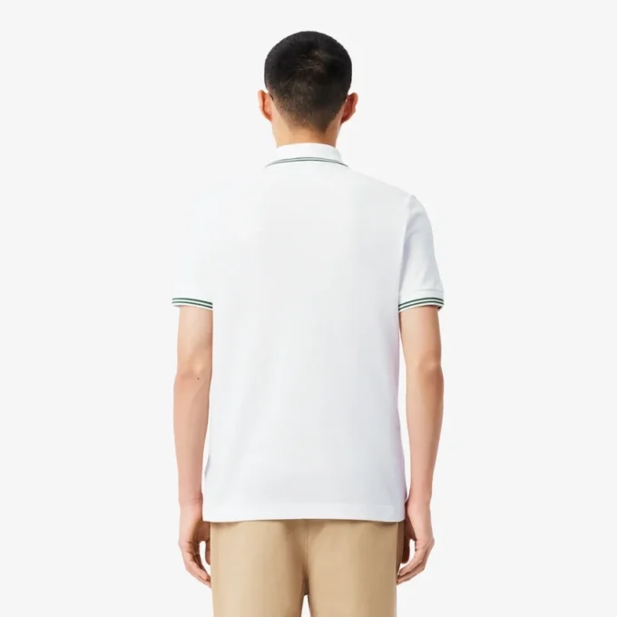 Polo L.12.12 pour homme, coupe classique avec bordures contrastées Polo L.12.12 pour homme, coupe classique avec bordures contrastées